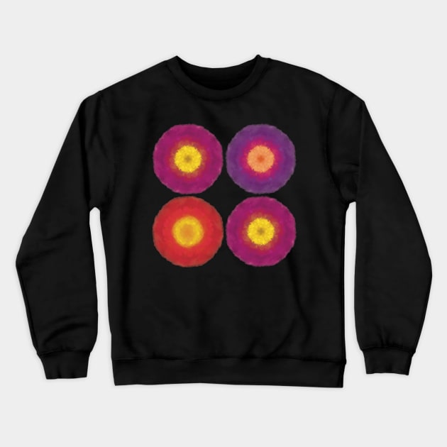 Zinnia flowers 2 Crewneck Sweatshirt by marina63